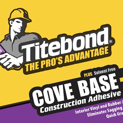 Cove Base Plus Construction Adhesive 10 Oz 3401 Case Front