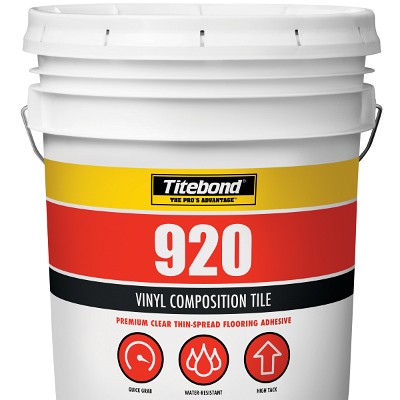 Titebond 920 Clear Thin-Spread Tile Adhesive 4 Gallon 9234