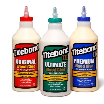 Titebond III Ultimate, II Premium and Original - 32 oz (quart). 1415, 5005 and 5065