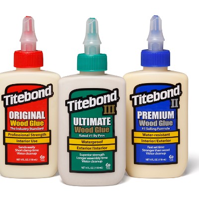 Titebond III Ultimate, II Premium and Original - 4 oz. 1412, 5002 and 5062