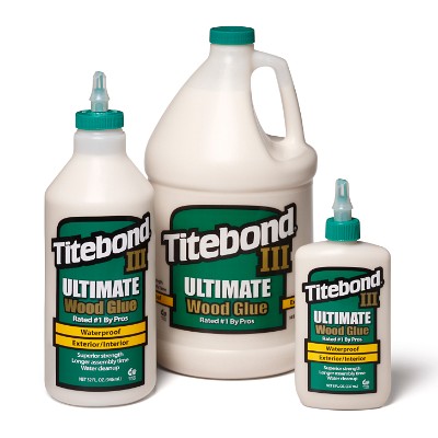 Titebond III Ultimate Wood Glue - 8 oz. 1413, quart 1416, gallon 1415