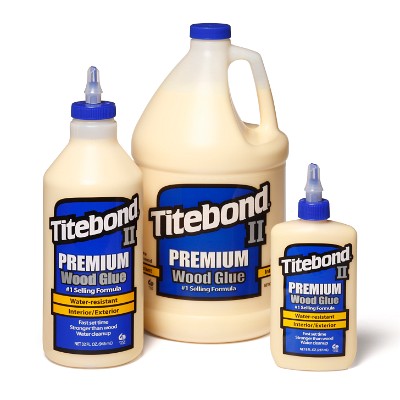 Titebond II Premium Wood Glue - 8 oz. 5003, quart 5005, gallon 5006