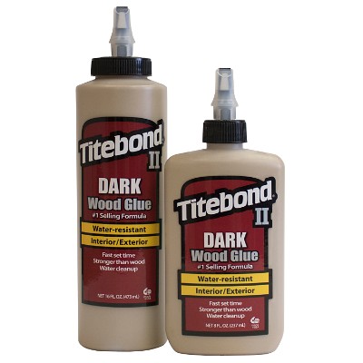 Titebond II Dark Wood Glue - 8 oz. 3703, 16 oz 3704