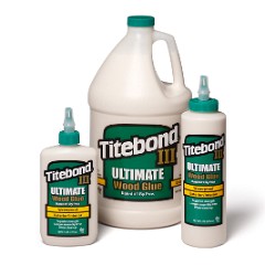 Titebond III Ultimate Wood Glue - 8 oz. 1413, 16 oz. 1414, gallon 1416